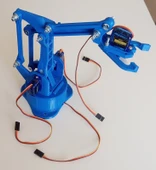 Arduino Robot Kol Kiti 3D Baskı Birleşmiş Halde Robot Kol - 1