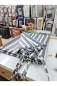 Devrim Olivya Tekstil Halkalı Balkon Perdesi Branda Gri Krem Lüks 1.sınıf Özel Tasarım Her Ölçü Mevcut - 4