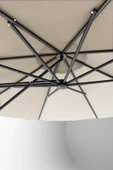 Kagu Bahçe Balkon Cafe Şemsiye 290x290 Cm Katlanır Krem - 3