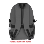 Relaxion Pembe 2057 Su Geçirmez Astarlı Kumaş Okul Sırt Çantası - 2