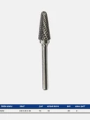 Gfb 3252 Kalıpçı Konik Yuvarlak Freze L10 x 25 x 06 - 2 Adet thumbnail 2