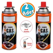 Kamp Gazı Bütan Propan Gaz Tüpü Portatif Ocak Kartuşu Tek kullanımlık Pürmüz 400 ml 1 Adet - 1