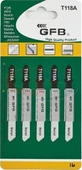 Gfb T118a Dekupaj Ağzı Metal Hss 5 Li Paket - 1