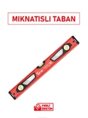 Gfb 5522 Mıknatıslı Profesyonel Su Terazisi Kırmızı 60 cm thumbnail 2