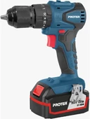Proter Pst 544 Bl 20V 4AH Çift Akülü Darbeli Kömürsüz Şarjlı Matkap - 1