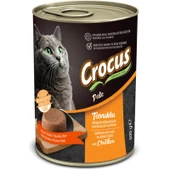Crocus Yetişkin Kedi Tavuklu Pate Yaş Mama 400g Skt:09/2026 - 1