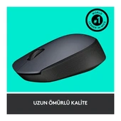 Logitech M170 910-004642 Optik Kablosuz Gri-Siyah Mouse - 9