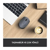 Logitech M170 910-004642 Optik Kablosuz Gri-Siyah Mouse - 5