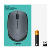 Logitech M170 910-004642 Optik Kablosuz Gri-Siyah Mouse - 11