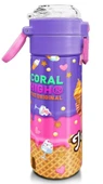 Coral High Çelik Matara Termos/Suluk 31989 - 500ml, Kız Çocuk, Pembe Turkuaz K-Pop Dondurma Desenli - 3