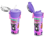 Coral High 500 ml Kız Çocuk Pipetli Termos/Matara - Pembe Köpek Desenli  - Çift Kullanım Özelliği - 4