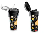 Coral High 500 ml Paslanmaz Çelik Okul Termosu/Suluk/Matara - Erkek Çocuk - Siyah Ninja Desenli  - Sızdırma Yapmaz - 4