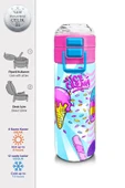 Coral High Kız Çocuk İçin 500 ml'lik Paslanmaz Çelik Termos/Suluk - Mixed Dondurma Desenli - 2