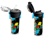 Coral High Çelik Matara Termos/Suluk 31990 - 500ml, Kız Çocuk - Siyah Karikatür Çizgili - 4