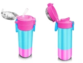 Coral High Çelik Matara Termos/Suluk 31987 - 500ml, Kız Çocuk, Renkli Çizgili Desenli - 4