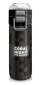 Coral High 500 ml Paslanmaz Çelik Okul Termosu/Suluk/Matara - Erkek Çocuk - Siyah Blok Desenli  - Sızdırma Yapmaz - 1