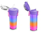 Coral High Kız Çocuk 500 ml Okul ve Günlük Paslanmaz Çelik Termos - Renk Geçişli Desenli  - Sızdırmaz - 4
