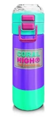 Coral High 500 ml Kız Çocuk Pipetli Termos/Matara - Mor Renk Detaylı Desenli - Çift Kullanım Özelliği - 1