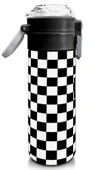 Coral High 500 ml Paslanmaz Çelik Okul Termosu/Suluk/Matara - Erkek Çocuk - Siyah Beyaz Dama Desenli - Sızdırma Yapmaz - 3