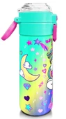 Coral High Kız Çocuk İçin 500 ml'lik Paslanmaz Çelik Termos/Suluk - Lavanta Su Yeşili Unicorn Desenli - 3