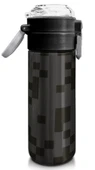 Coral High 500 ml Paslanmaz Çelik Okul Termosu/Suluk/Matara - Erkek Çocuk - Siyah Blok Desenli  - Sızdırma Yapmaz - 3