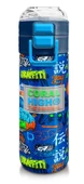 Coral High Erkek Çocuk 500 ml Okul ve Günlük Paslanmaz Çelik Termos - Saks Grafiti Desenli  - Sızdırmaz - 1