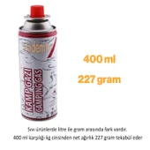 Kamp Gazı (1 Adet) Bütan Propan Tüpü Portatif Ocak Kartuşu Tek kullanımlık Pürmüz 400 ml 227 gr thumbnail 5