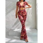 Lucky Life Kısa Kollu Desenli Takım - 2