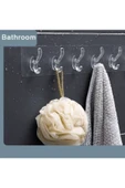 5’li Kendinden Güçlü Yapışkanlı Şeffaf Duvar Askısı & Banyo & Mutfak & Ofis 1 Adet - 7