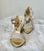 GALA önü açık taşlı topuklu çocuk ayk. - 6