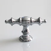 Şehzade Krom Gümüş Kulp Düğme 10 ADET  Mobilya Mutfak Çekmece Dolabı Dolap Kulpları Kapak Kulpu Kulb thumbnail 6