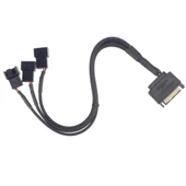 4597 Sata Power To Fan Çevirici 3 Port Y Pin PWM Çoklayıcı Splitter Fan Kablosu - 3