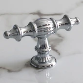 Şehzade Krom Gümüş Kulp Düğme 10 ADET  Mobilya Mutfak Çekmece Dolabı Dolap Kulpları Kapak Kulpu Kulb thumbnail 2