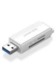 Ugreen USB 3.0 SD ve Micro SD Kart Okuyucu, Beyaz - 1