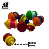 Mager 48 Adet Çevirmeli Basmalı Nostaljik Fırıldak Topaç thumbnail 3