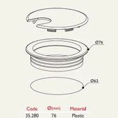 Kablo Kapağı Çap 63mm 8'li Paket GRi - 2