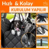 Glanz Oto Koltuk Örtüsü Evcil Hayvan Araba Koltuk Kılıfı Kedi Köpek İçin Koltuk Örtüsü Kılıf Hamak - 4