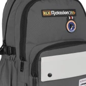 Relaxion Gri 2057 Su Geçirmez Astarlı Kumaş Okul Sırt Çantası - 2