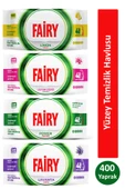 Fairy Çok Amaçlı Yüzey Temizlik Havlusu 100 Yaprak x 4 Adet (Lavanta, Power Wipes, Limon, Lilyum Çiçeği) - 1