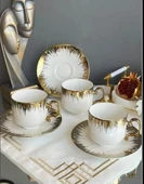 Paçi 101538 Nescafe Fincanı Seline Yaldızlı 6'LI - 1