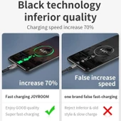 Joyroom S-M379 5.0A Mikro Süper Hızlı Örgülü Şarj Kablosu Siyah - 3