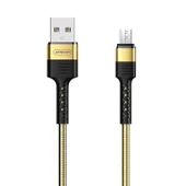 Joyroom S-M363 1.2m 2.4A Mikro USB Hızlı Şarj ve Veri Kablosu Gold thumbnail 1