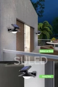 Suled Sensörlü Solar Bahçe Aydınlatması 3Modlu A+ Kumandalı 30W Retro Stil 360* Dekorasyon Bahçe Led Işık - 4