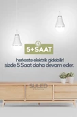Suled Şarjlı Ampül 30W Ultra Acil Durum & Kamp Işığı 220V Beyaz E27 Duy Otomatik %80 Tasarruflu - 3