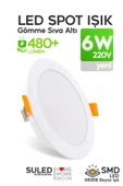 Suled 6W Spot Led Lamba Gömme Spot Işık 540Lm Beyaz Işık Tasarruflu Tavan Dolap Ev & Iş Yeri - 1