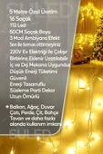 Suled Sarkıt Led Işık 5 Metre Premium Efekt Modlu 112 Led 16 Saçak İç & Dış Süsleme 220V Fişli thumbnail 3