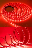 Suled Şerit Led 5 Metre Kırmızı Işık 3 Çipli Pro Ambiyans Aydınlatma Mutfak Salon Yatak Odası Led Işık - 5