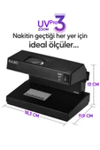 Suled Uv Pro3 Zoom Sahte Para Kontrol Cihazı Güçlü Uv Mor Işık Profesyonel Sahte Para Dedektörü 220V - 4