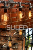 Suled Dekoratif Retro Rustik Ampül E27 Standart Duy 220V Ev Cafe Aplik Abajur Tavan Ampülü - 2