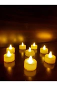 Suled Sl-1014 8 Adet Mum Tealight Sarı Işık Pilli ( Piller Dahil ) - 1
